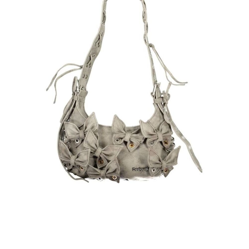 Desigual Grigio Poliuretano Donna Women's Borsa